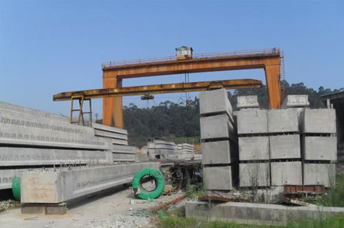  洪梅新庄一桥完成的空心板